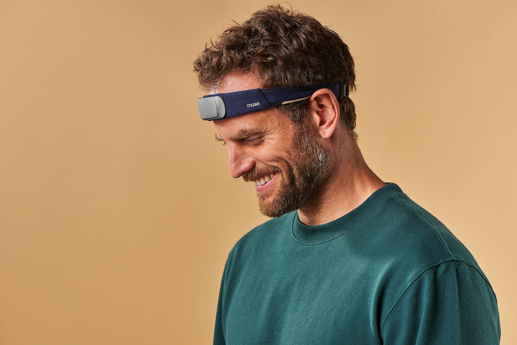 Man wearing the Muse S Headband