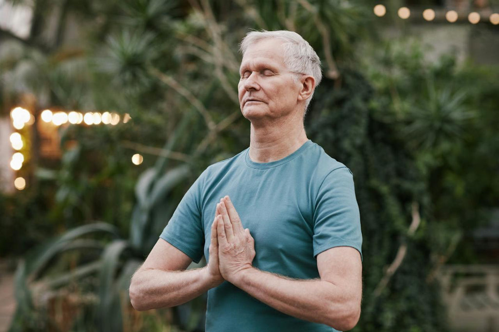 Man meditating