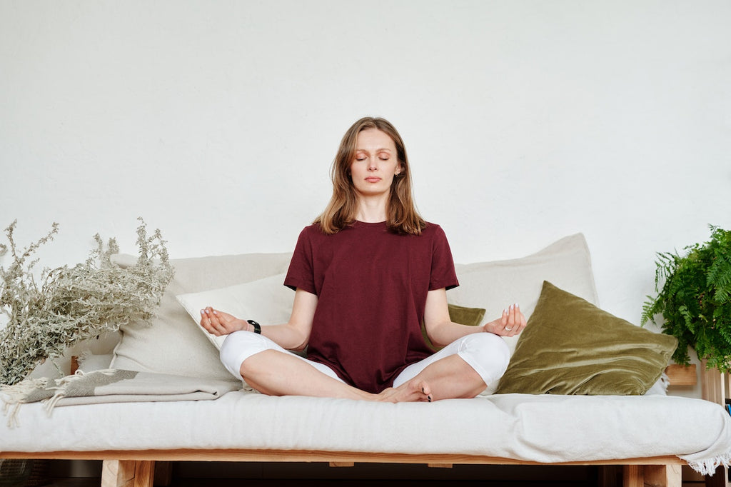 Person meditating